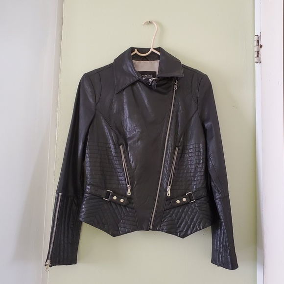 Guess Jackets & Blazers - 🎉3X HP🎊 Vintage Leather Guess Moto Jacket